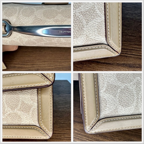 Coach 1941 Riley Top Handle 22 In Signature Canvas in Sand Taupe - Picture 12 of 12